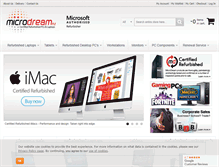Tablet Screenshot of microdream.co.uk